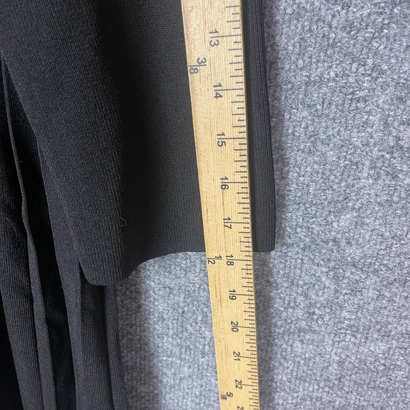 COS Womens Black Pleated Hem Button Front Cardigan Sweater Dress Size Small - Picture 6 of 9